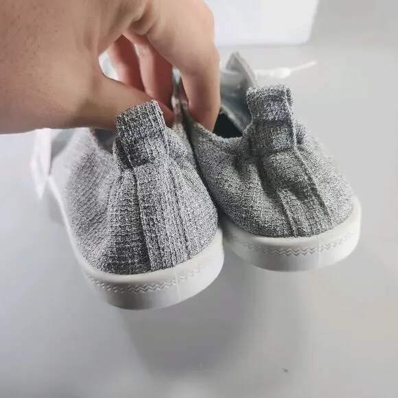 Womens Soles Mates Sz 7 012040 Gray Canvas Lightweight Comfortable Slip In Shoes - Picture 2 of 8